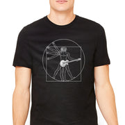 Men's Vitruvian Man Guitar Graphic T-Shirt