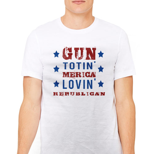 Men's Gun Totin' Merica Lovin' Republican T-Shirt