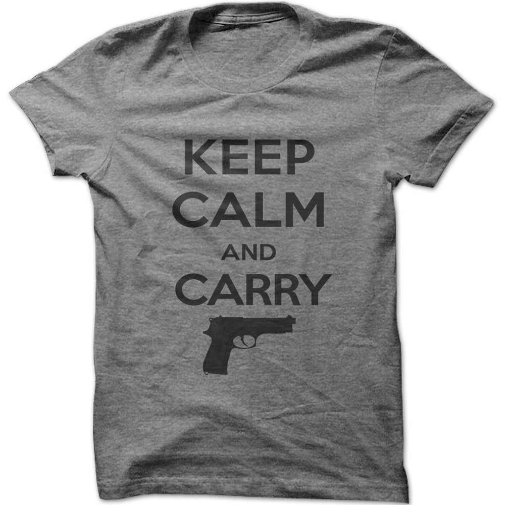 Men's Keep Calm & Carry a Gun Graphic T-Shirt