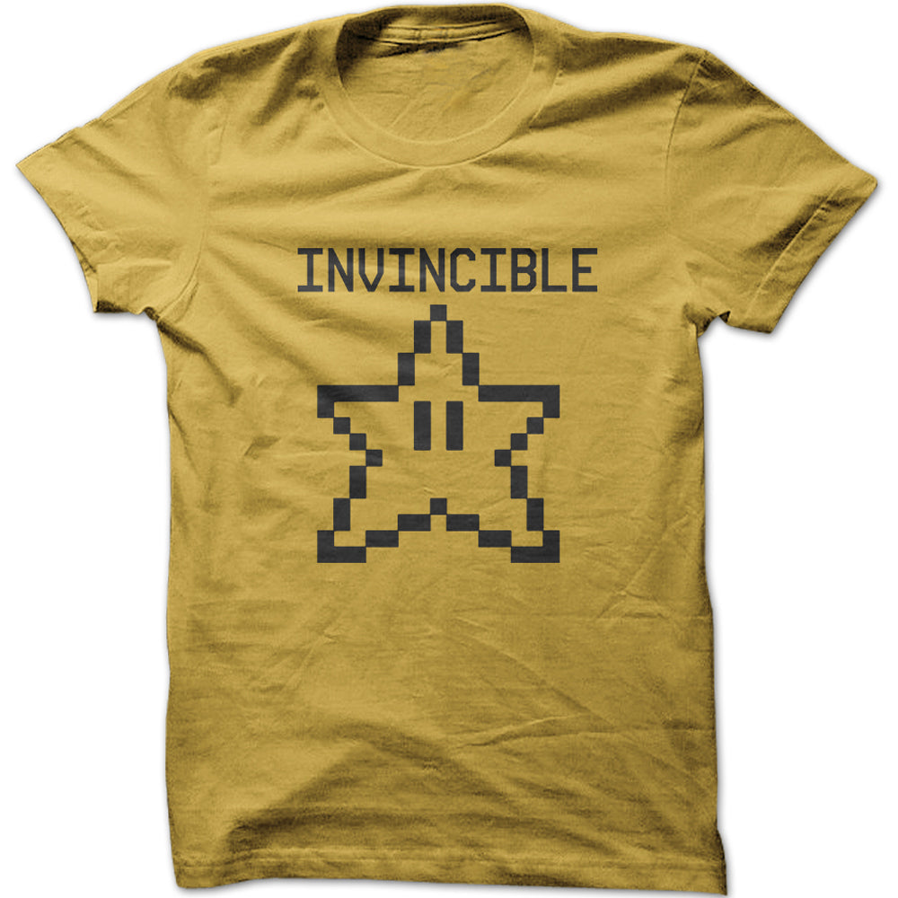 Men's Invincible Mario Gaming Graphic T-Shirt