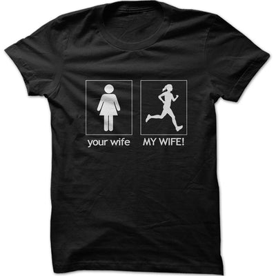 Men's Wife Running Graphic T-Shirt