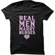 Men's Real Men Marry Nurses Graphic T-Shirts