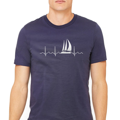 Men's Heartbeat Sailing Graphic T-Shirt