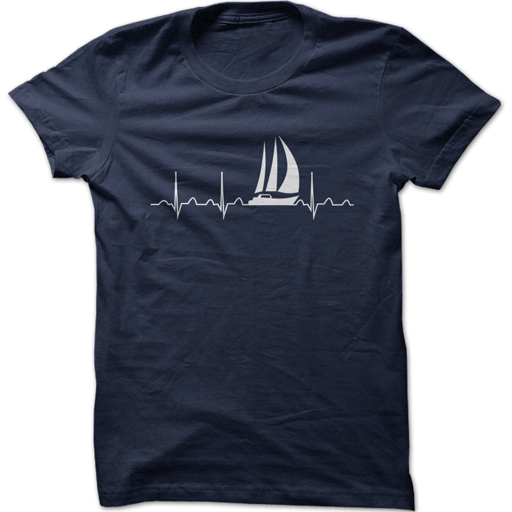 Men's Heartbeat Sailing Graphic T-Shirt