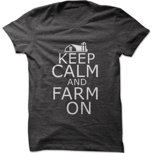 Men's Keep Calm & Farm On Graphic T-Shirt
