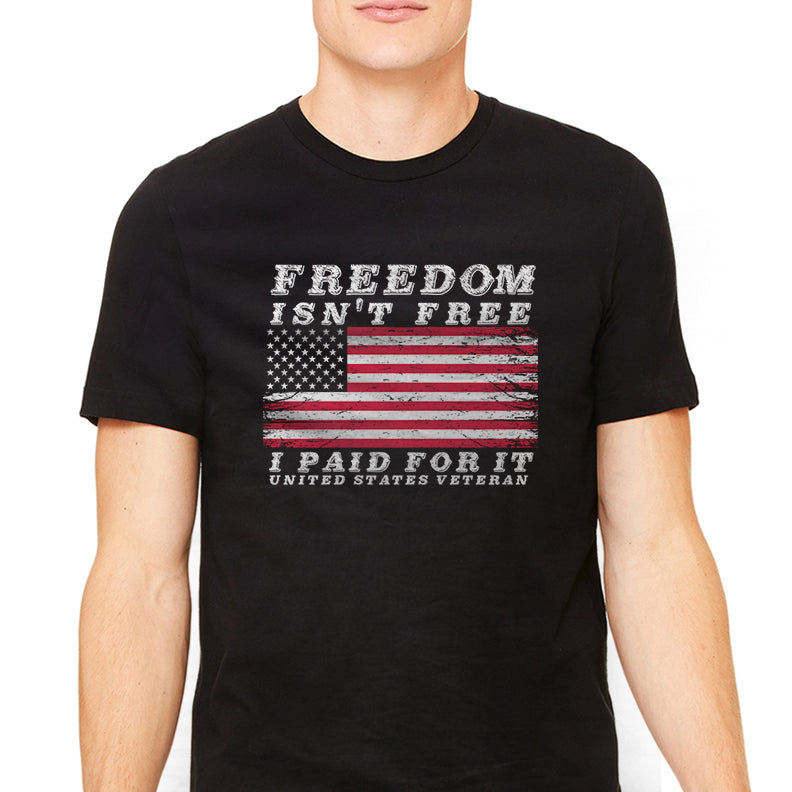 Men's Freedom Isn't Free Military Graphic T-Shirt