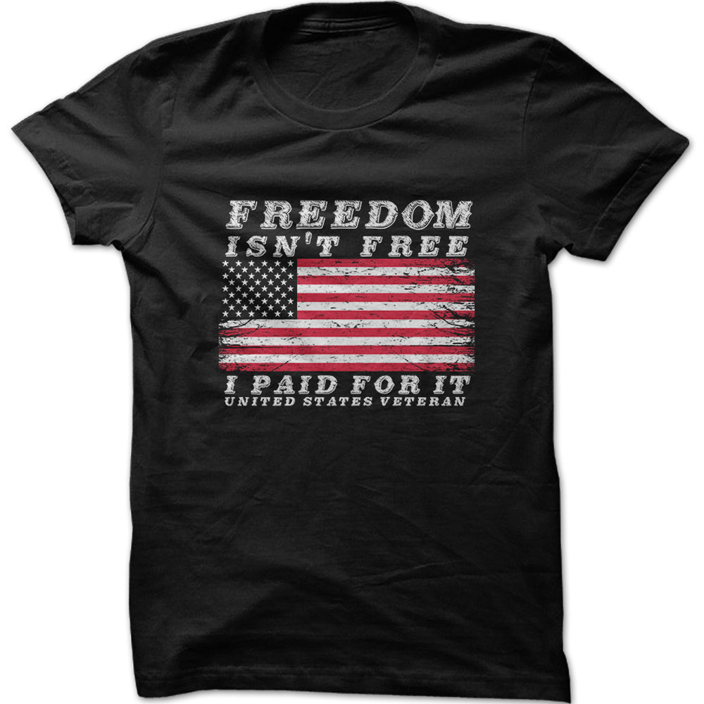 Men's Freedom Isn't Free Military Graphic T-Shirt