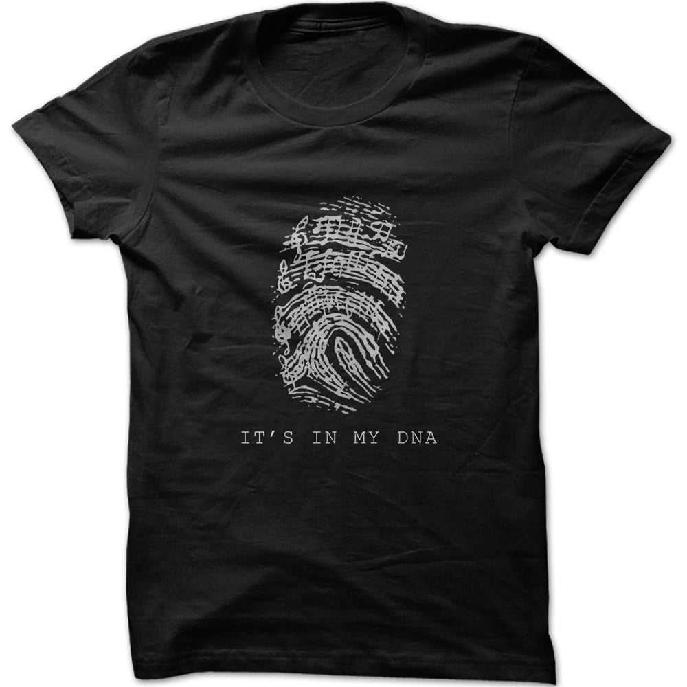 Men's It's In My DNA Musical Notes Graphic T-Shirt