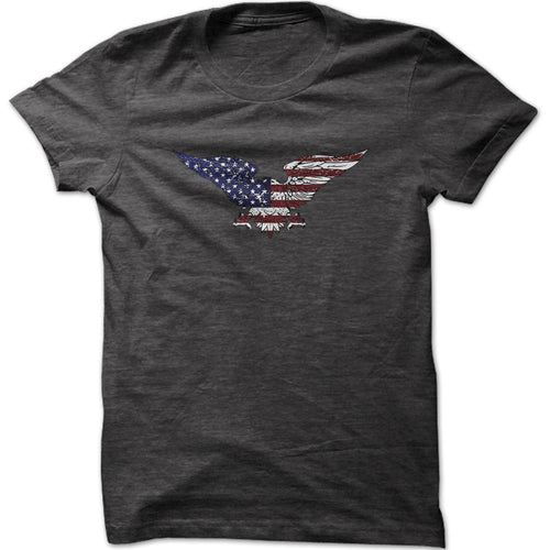 Men's American Flag Eagle Graphic T-Shirt
