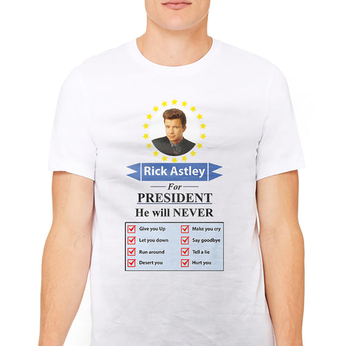 Rick Astley For President Graphic T-Shirt