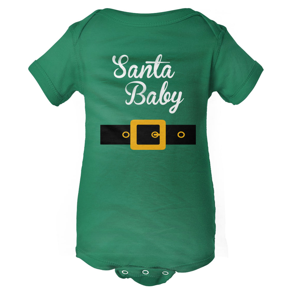 Santa Baby with Belt Baby Onesie