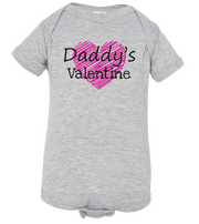 Daddy's Valentine Baby Onesie